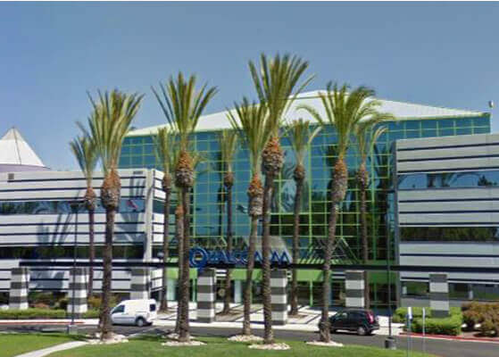 Exterior view of the Qualcomm Q facility in San Diego